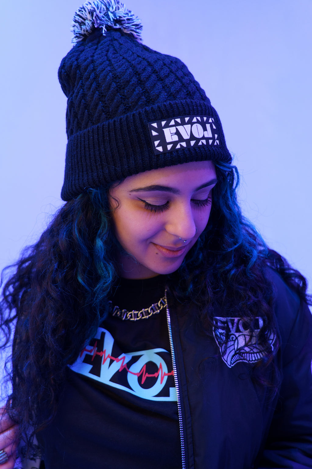Knit Pom EVOL Beanie