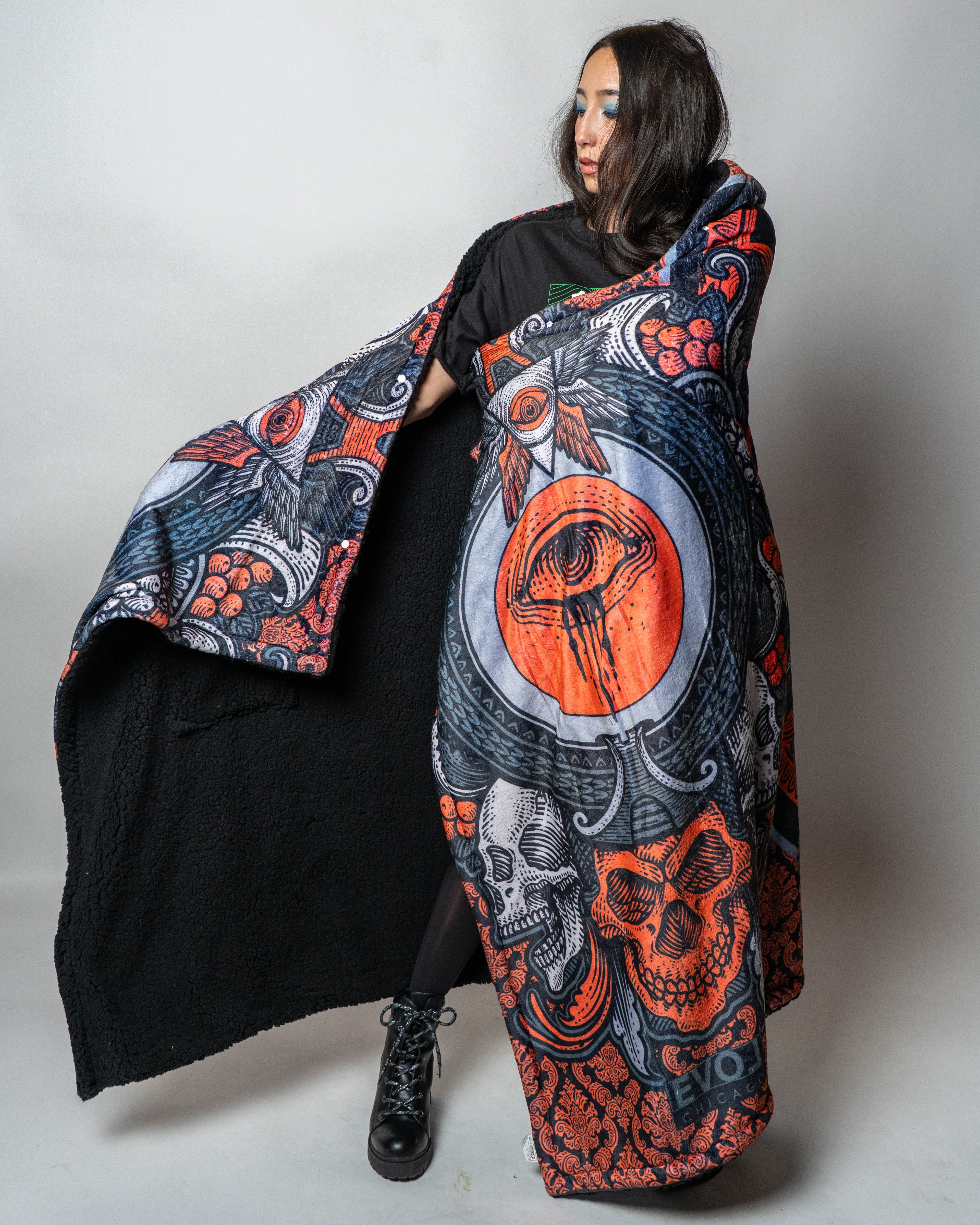 Time Keeper Hooded Blanket