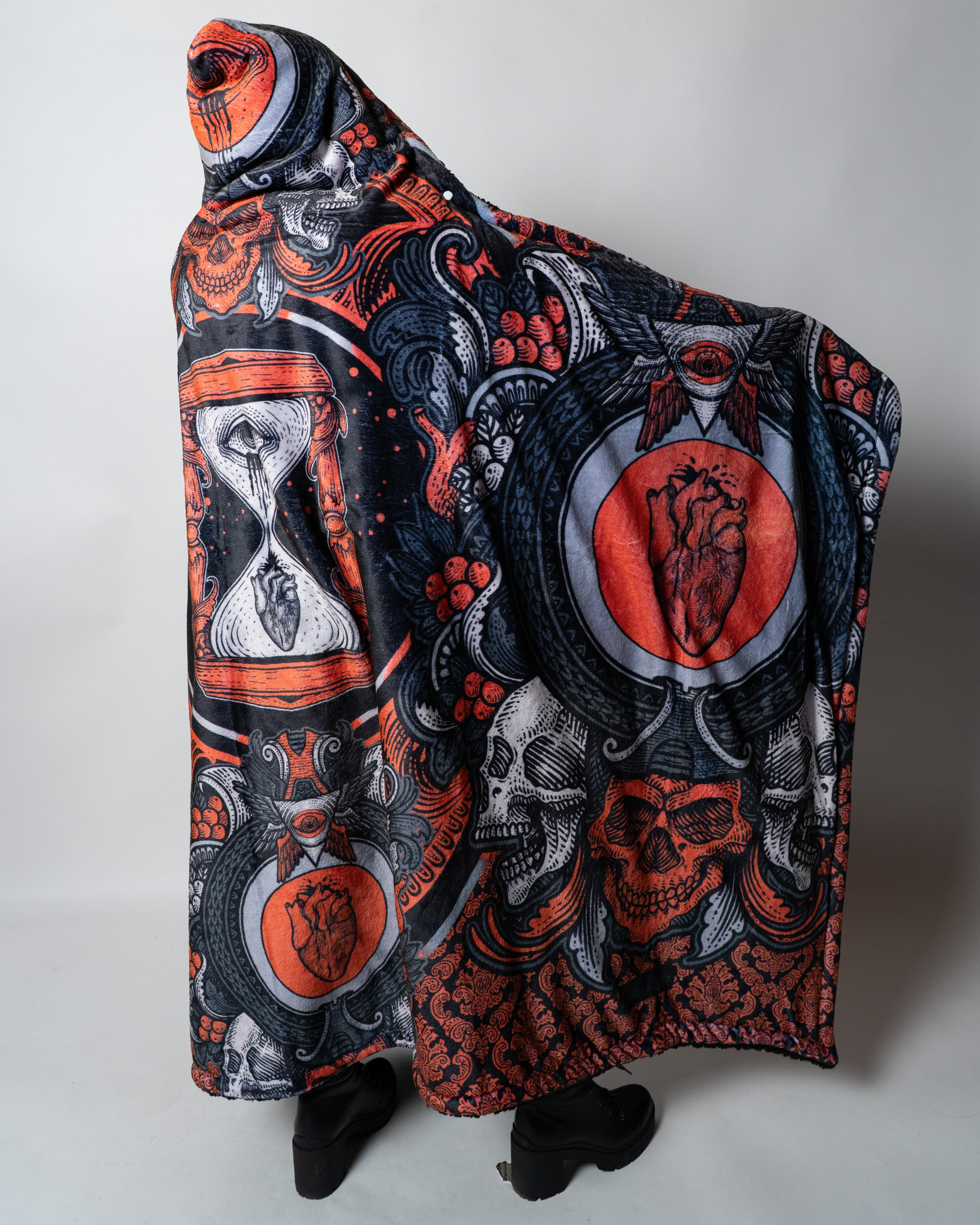 Time Keeper Hooded Blanket