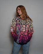 Crystaline Giraffe Zip Up Hoodie