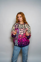 Crystaline Giraffe Zip Up Hoodie