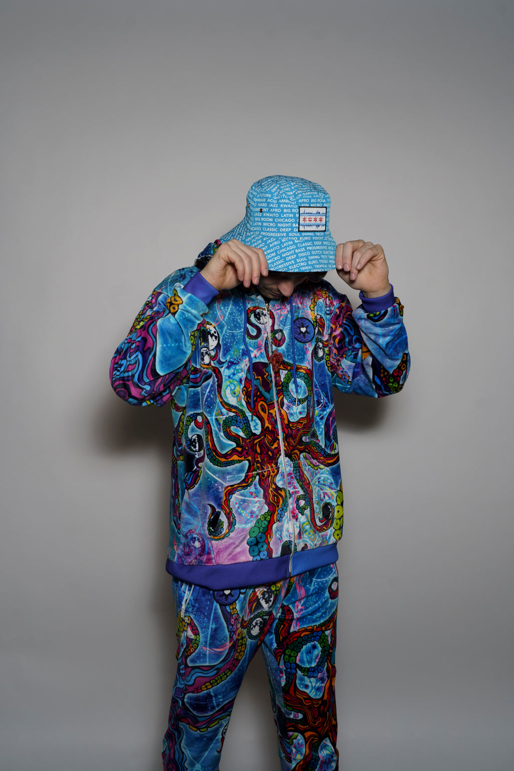 Cosmic Octopus Velour Pants
