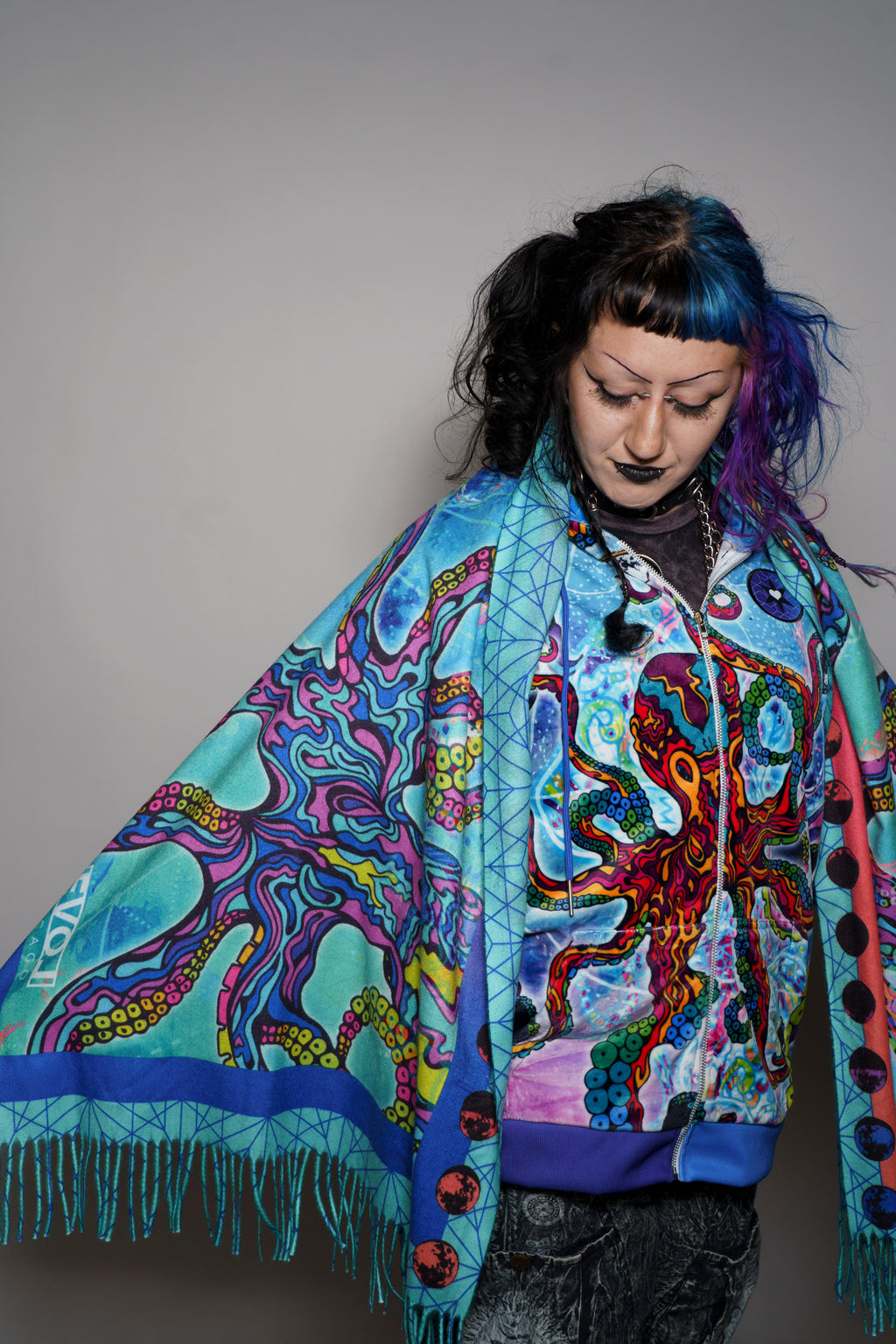 Cosmic Octopus Pashmina