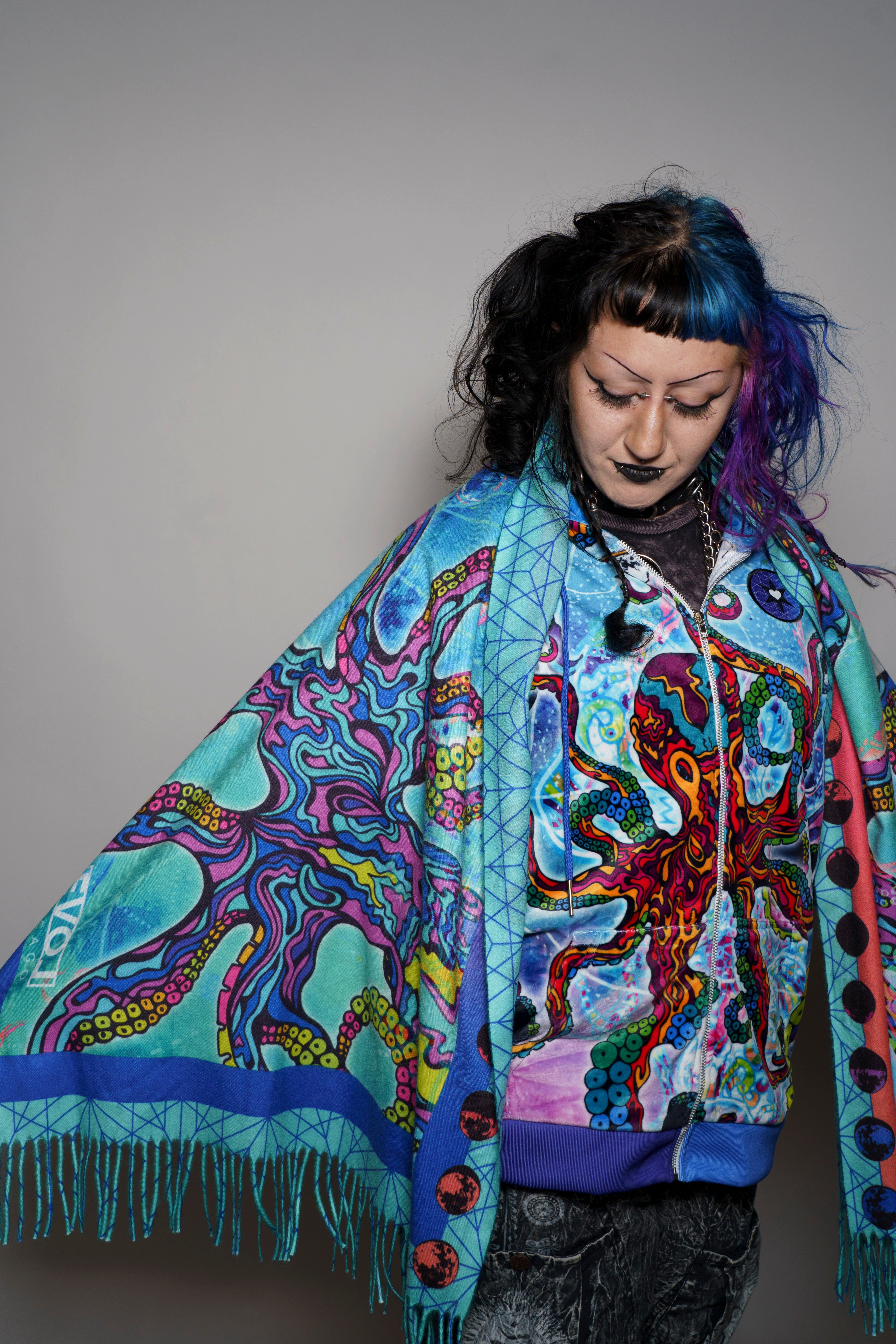 Cosmic Octopus Pashmina