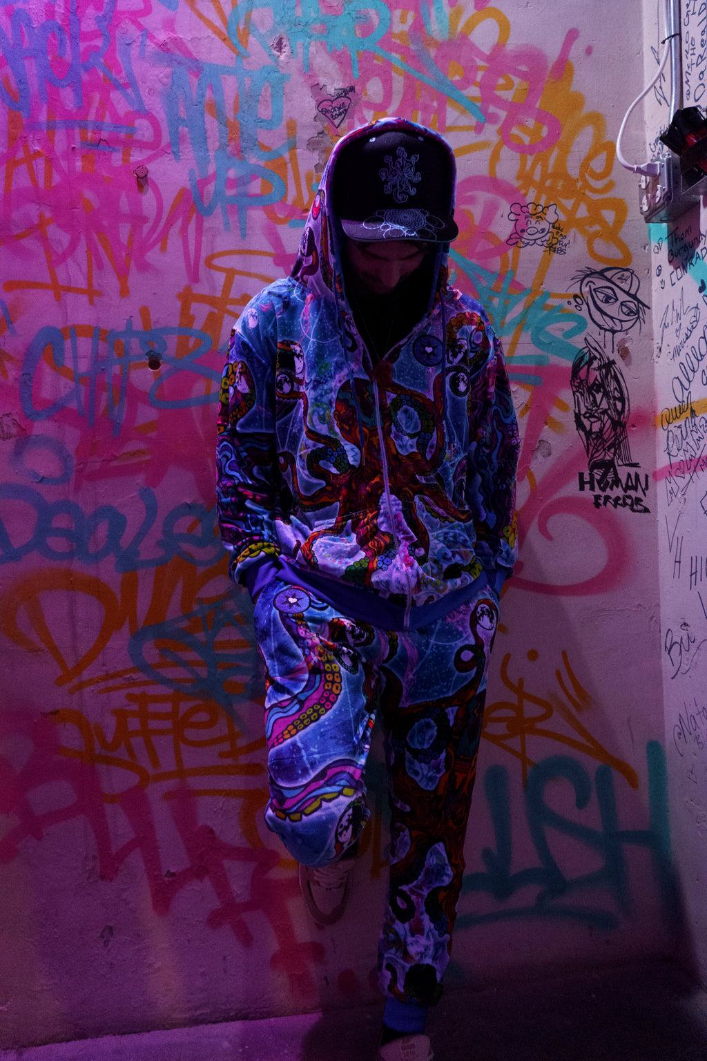 Cosmic Octopus Velour Pants