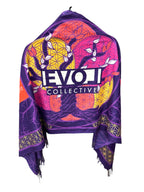 Flower Of Life Purple Pashmina*