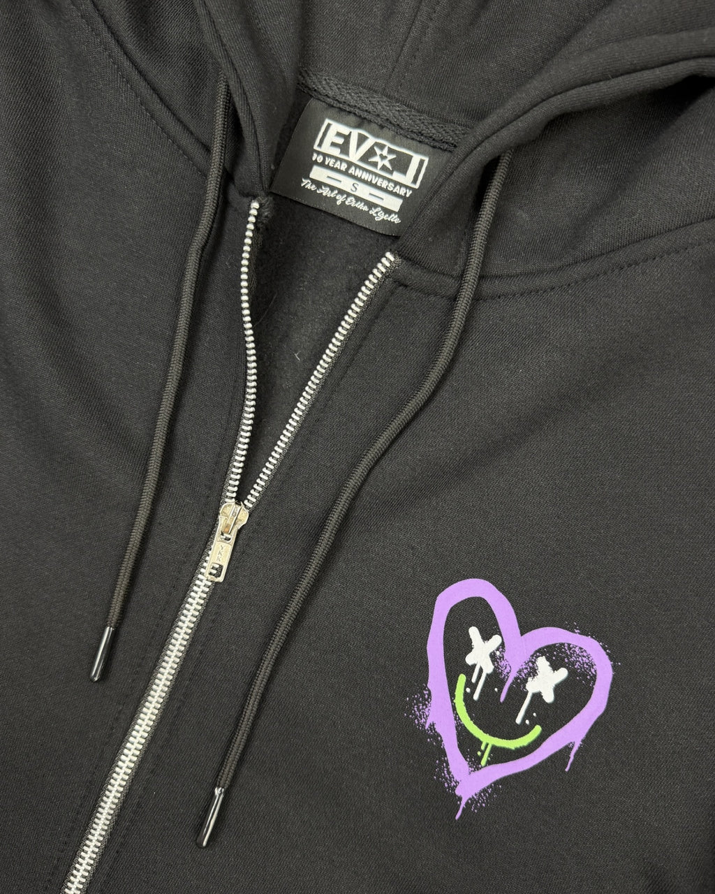 EVOL Graffiti Cotton Zip-Up Hoodie