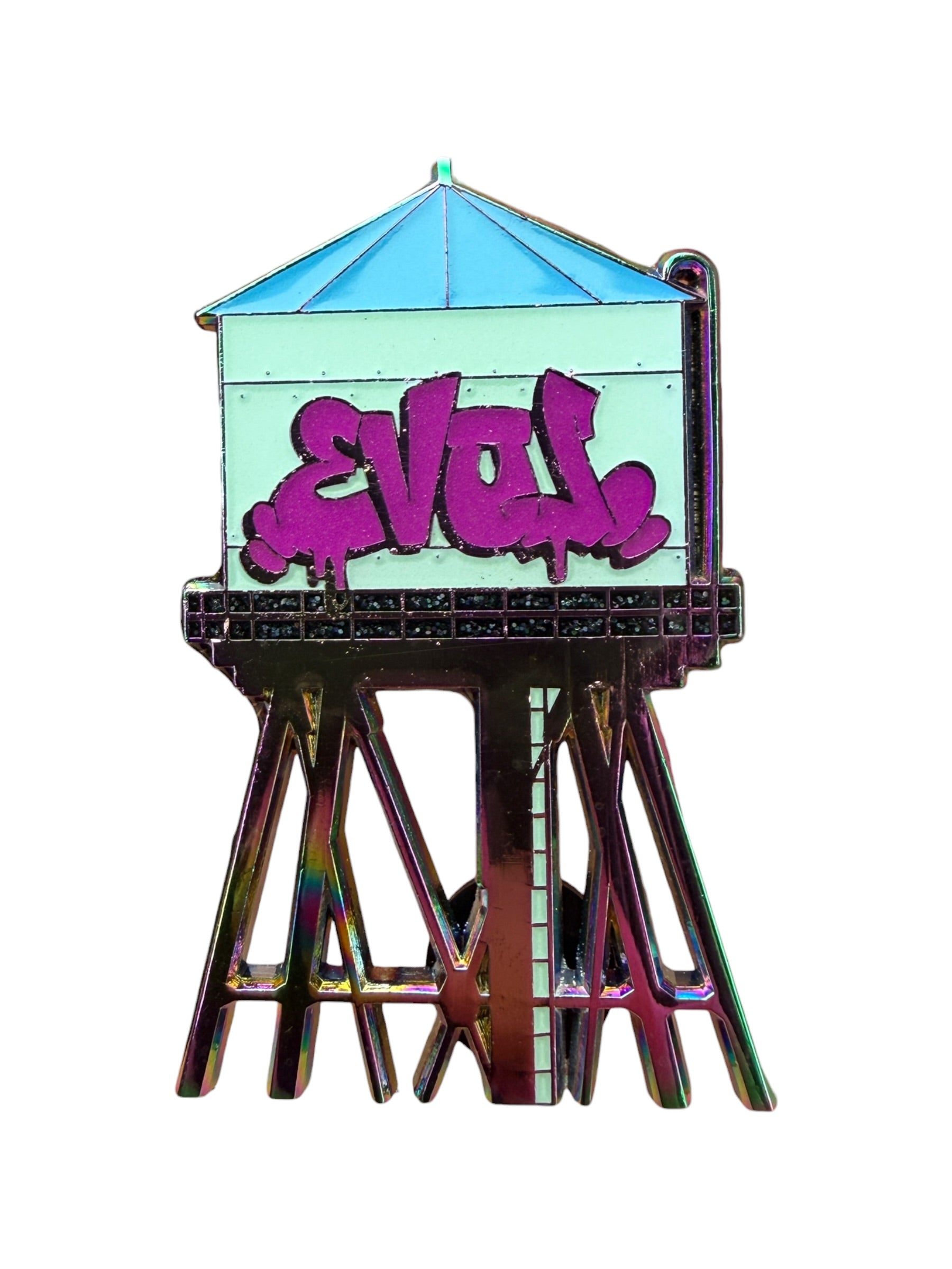 EVOL Chicago Water Tower Pin - Rainbow Main image