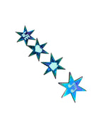 We Love House Music Star Pin Set - Rainbow Anodized