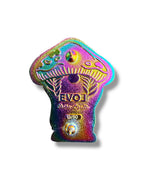 Mushroom Braided Gnome Pin - Neon Rainbow Anodized