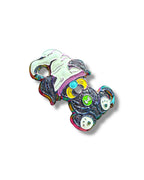 Mushroom Gnome Puppy Pin - Neon Rainbow Anodized
