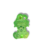 Mushroom Gnome Puppy Pin - Green Anodized