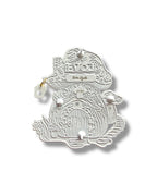 Mushroom Gnome House Pin - White Anodized