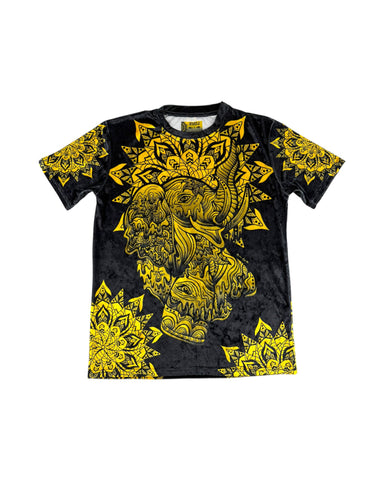 Majestic Sage Elephant Crushed Velvet T-Shirt
