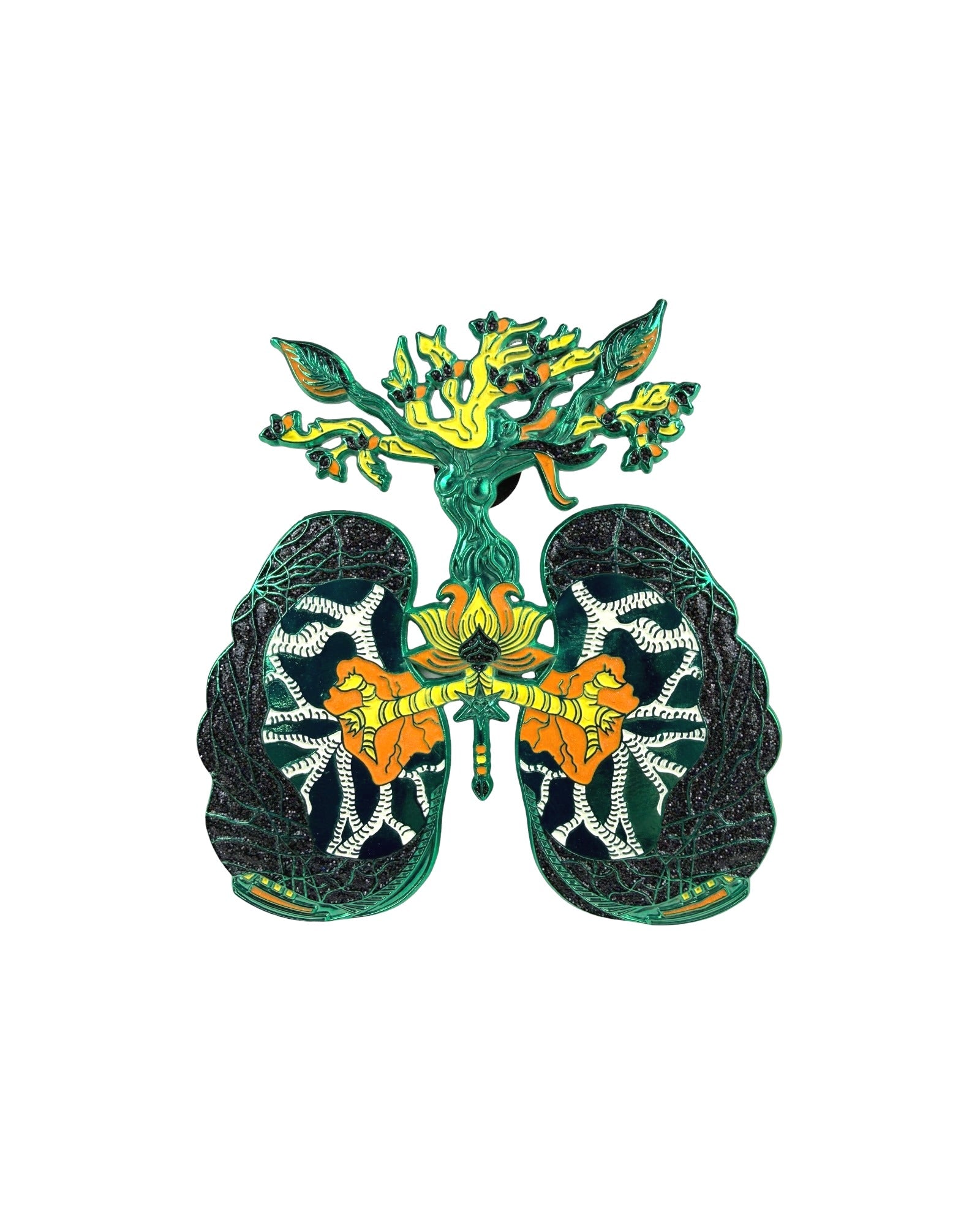 Breath Of Fresh Air Pin - Green Anodized