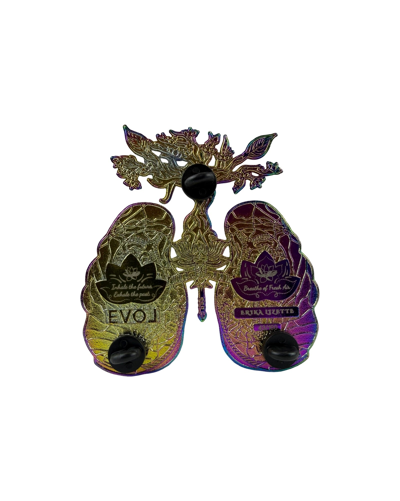 Breath Of Fresh Air Pin - Rainbow Anodized
