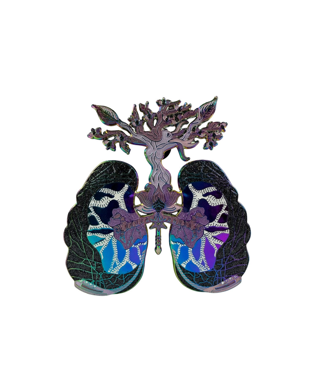 Breath Of Fresh Air Pin - Rainbow Anodized