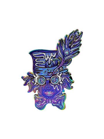Madhatter Pin - Rainbow Anodized