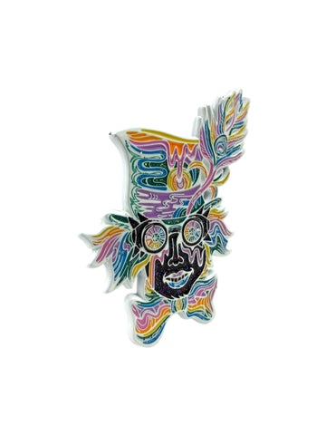 Madhatter Pin - White