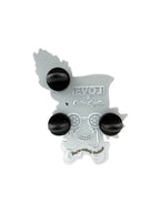 Madhatter Pin - White