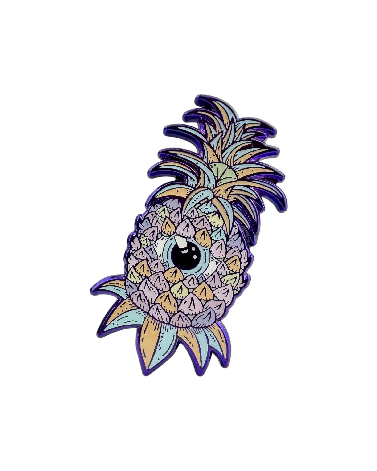Third Eye Pineapple Pin - Purple Anodized Main image