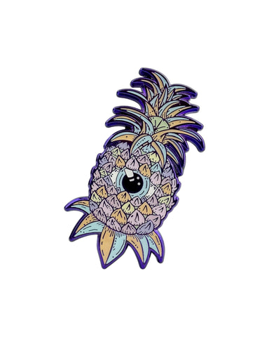 Third Eye Pineapple Pin - Purple Anodized