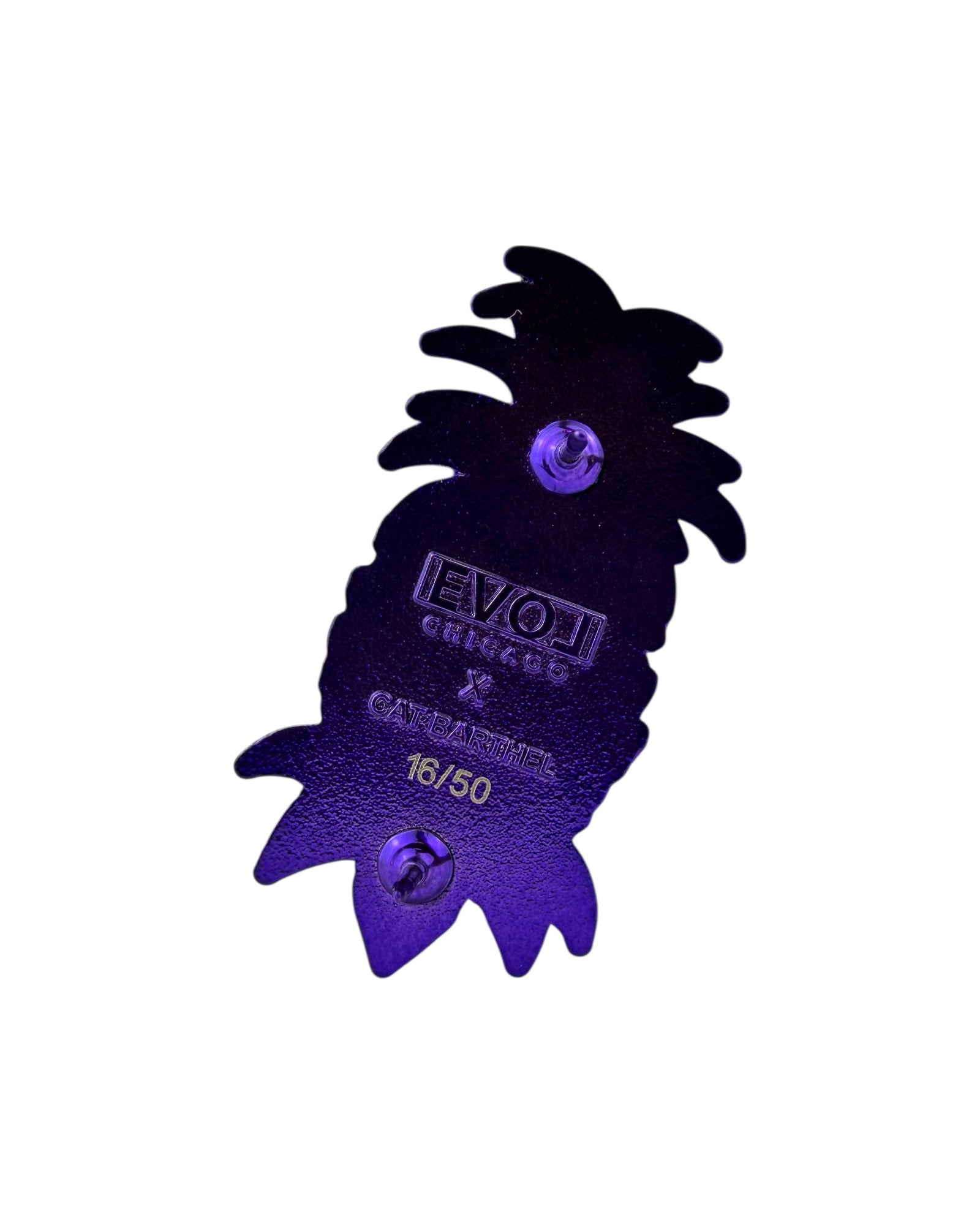 Third Eye Pineapple Pin - Purple Anodized