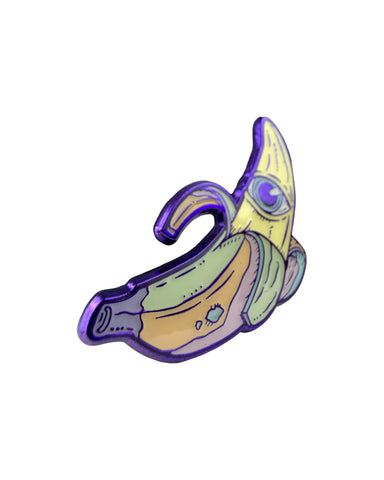 Third Eye Banana Pin - Purple Anodized