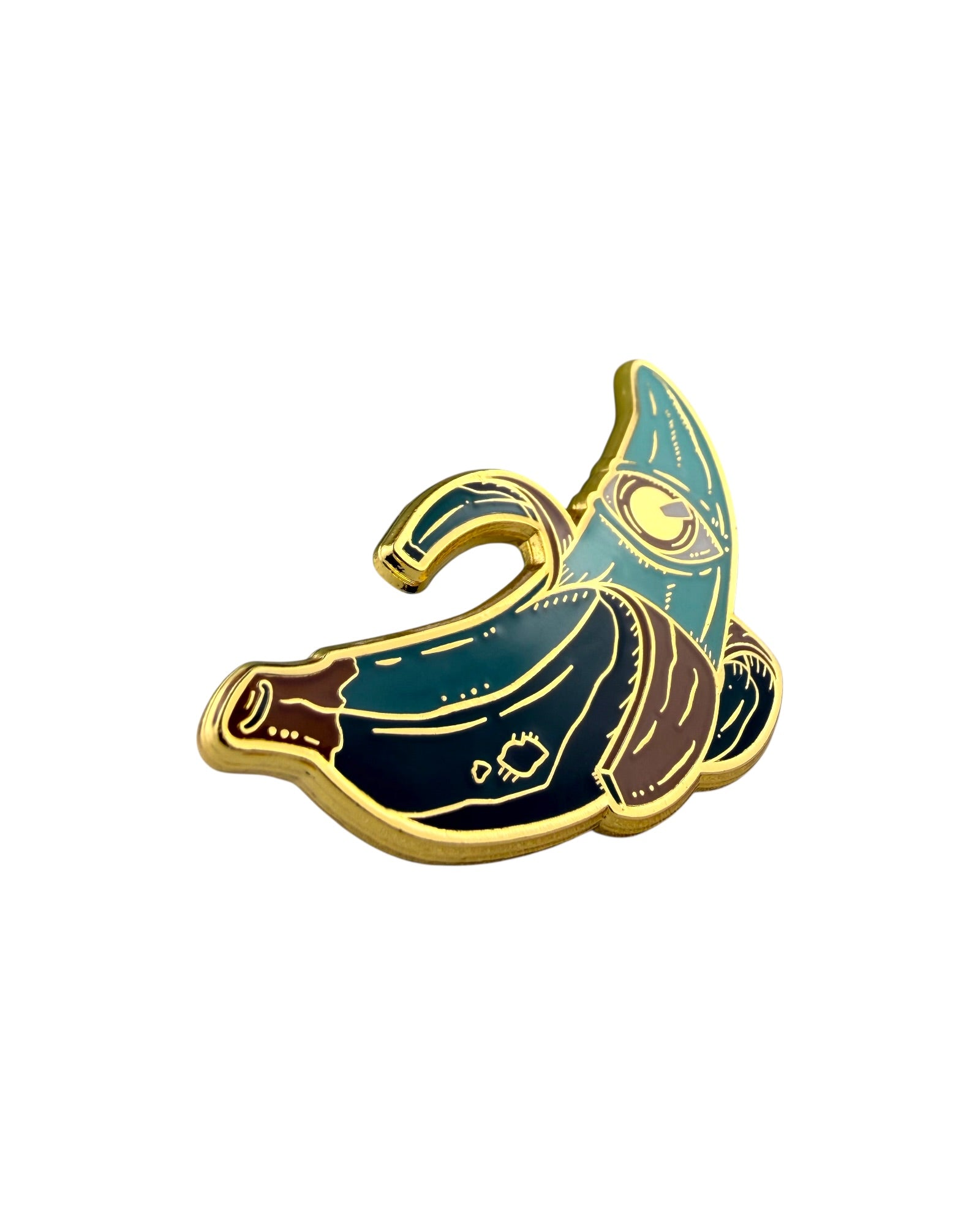 Third Eye Banana Pin - Gold Anodized