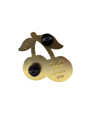 Third Eye Cherry Pin - Gold Anodized