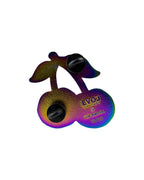 Third Eye Cherry Pin - Sparkle Rainbow Anodized