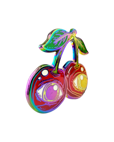 Third Eye Cherry Pin - OG Rainbow Anodized