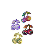 Third Eye Cherry Pin - Sparkle Rainbow Anodized