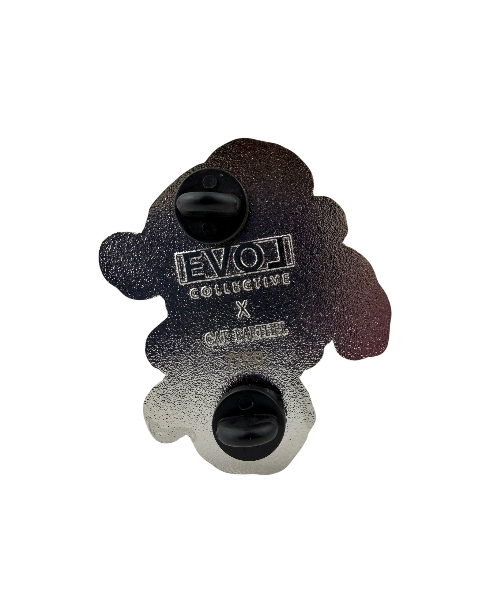 Oyster Eye Mushroom Pin - Silver Anodized