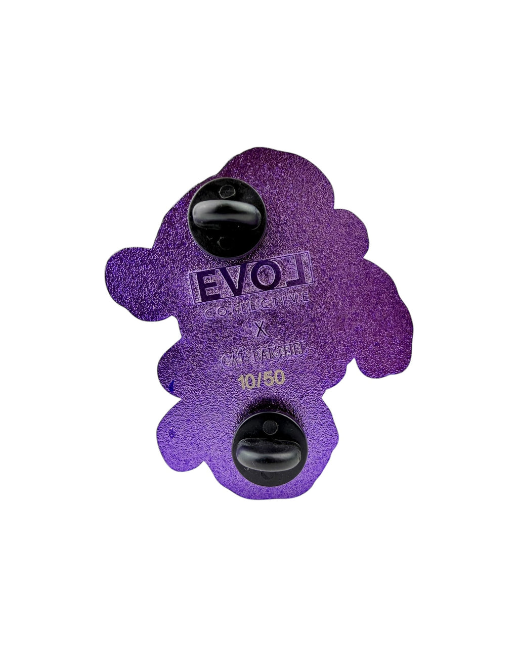Oyster Eye Mushroom Pin - Purple Anodized
