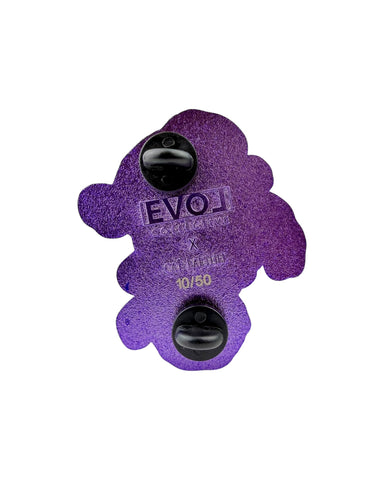 Oyster Eye Mushroom Pin - Purple Anodized