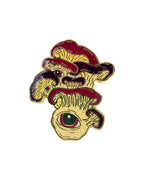 Oyster Eye Mushroom Pin - Gold Anodized