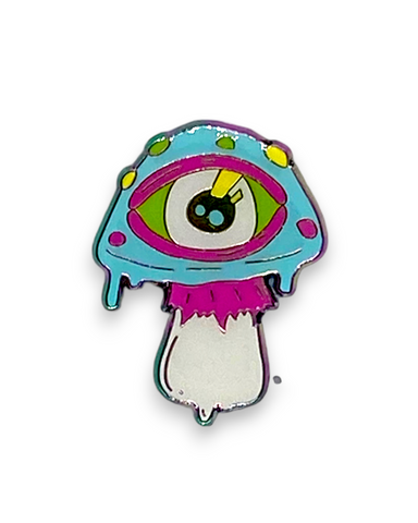 Mushroom Eye Pin - Anodized