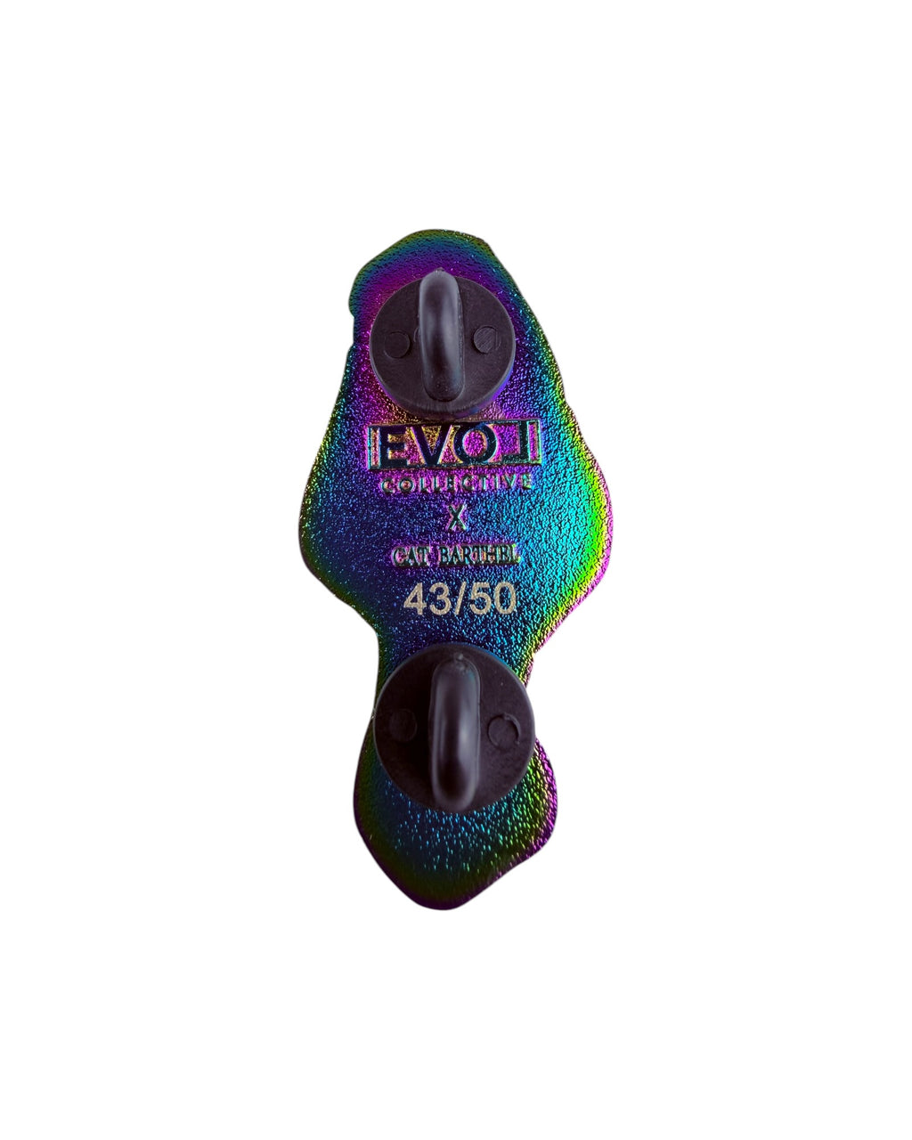 Morel Mushroom Pin - Neon Rainbow Anodized