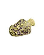 Morel Mushroom Pin - Gold Anodized