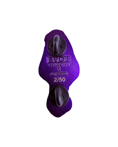 Morel Mushroom Pin - Purple Anodized
