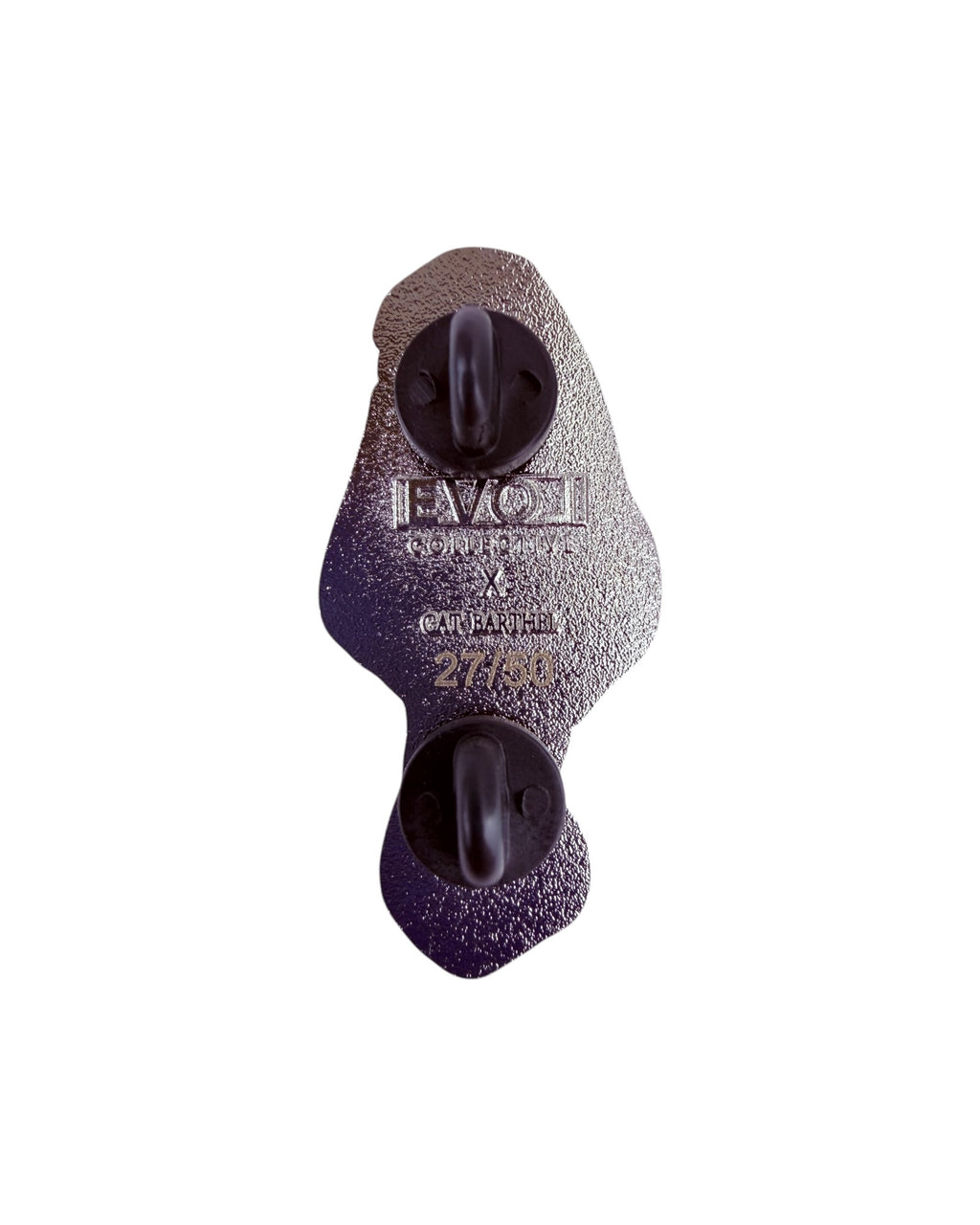 Morel Mushroom Pin - Silver Anodized