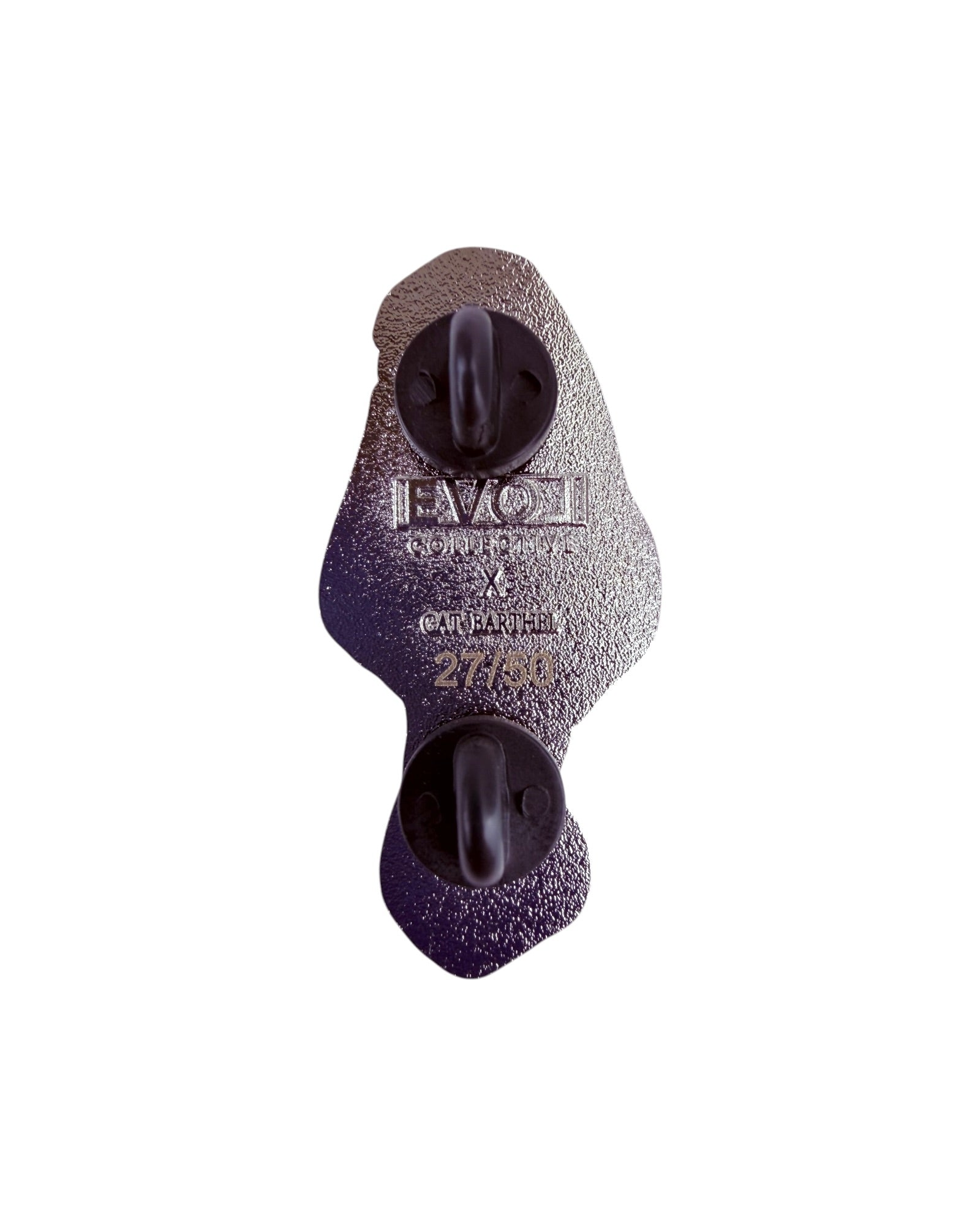 Morel Mushroom Pin - Silver Anodized