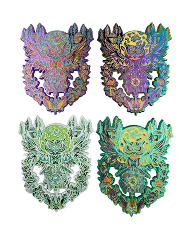 Midnight Guardian Pin - White