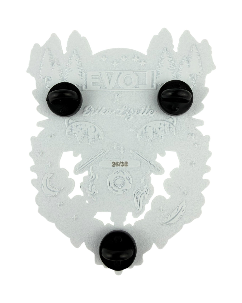 Midnight Guardian Pin - White