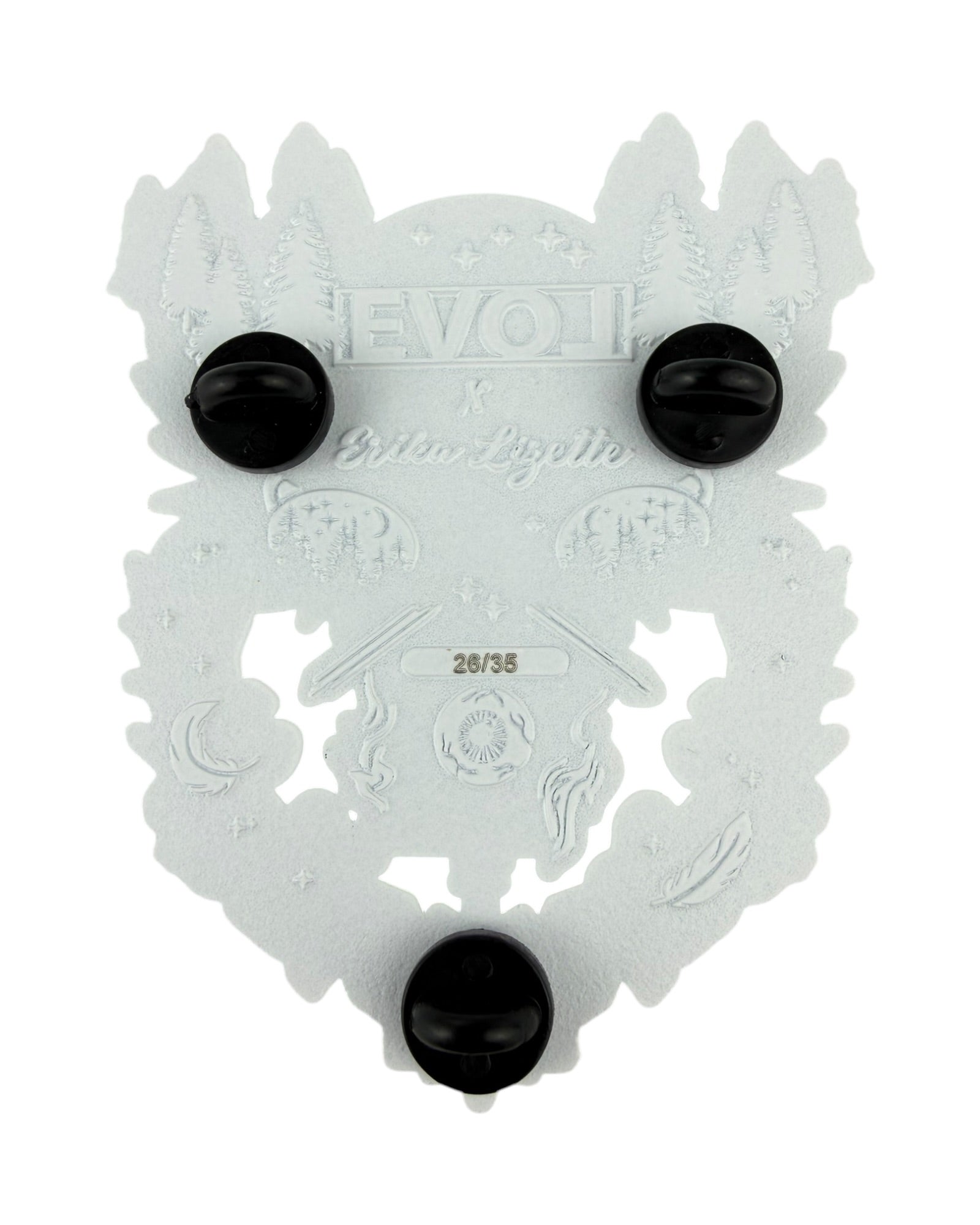 Midnight Guardian Pin - White