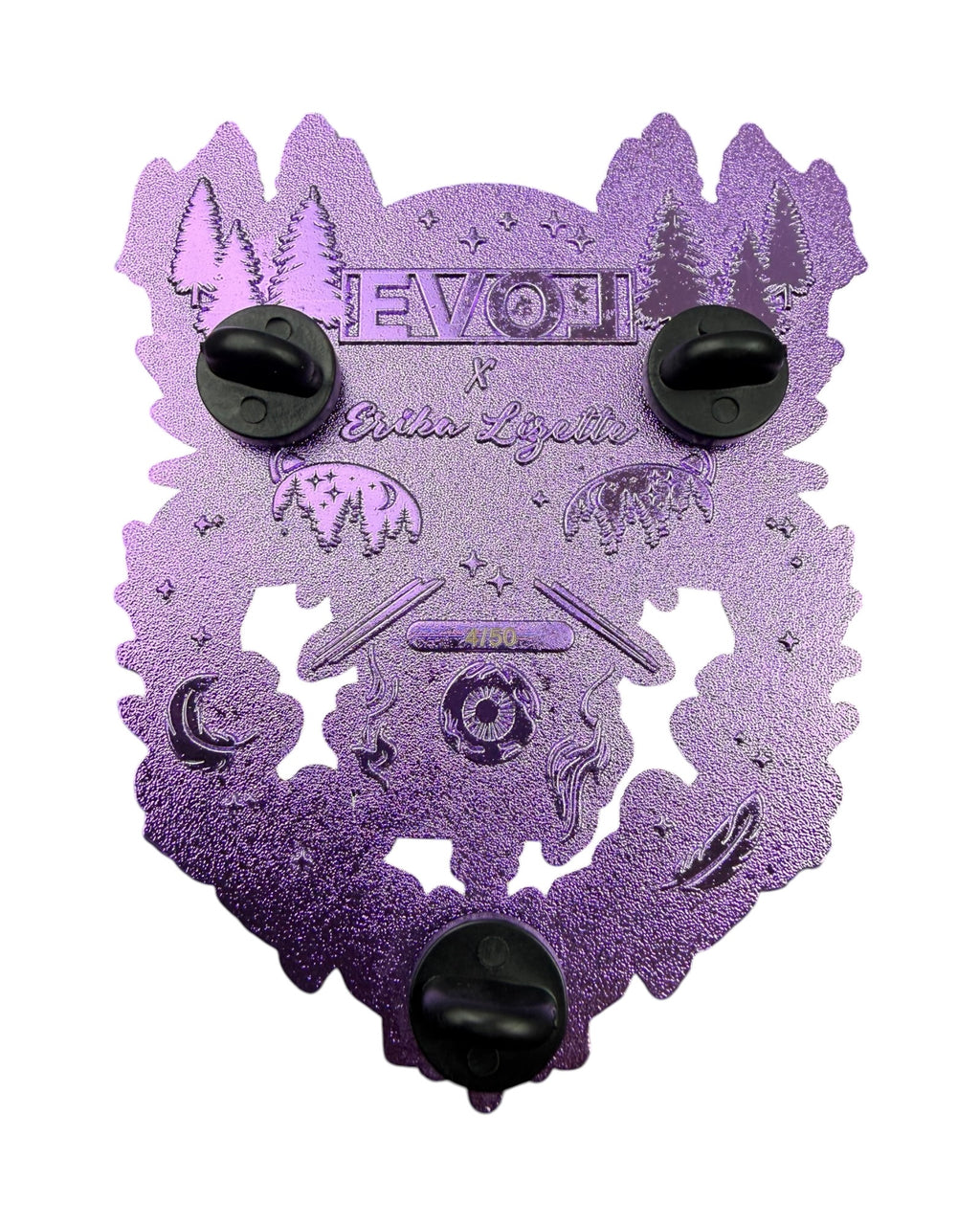 Midnight Guardian Pin - Purple Anodized