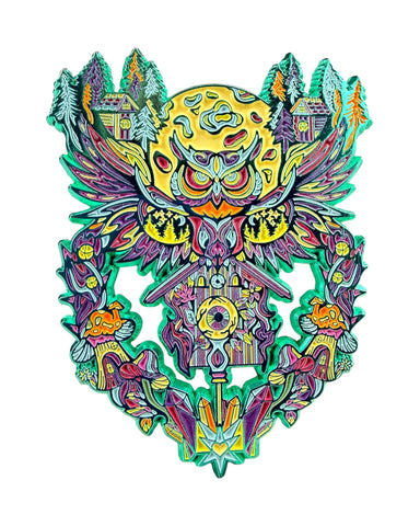 Midnight Guardian Pin - Green Anodized