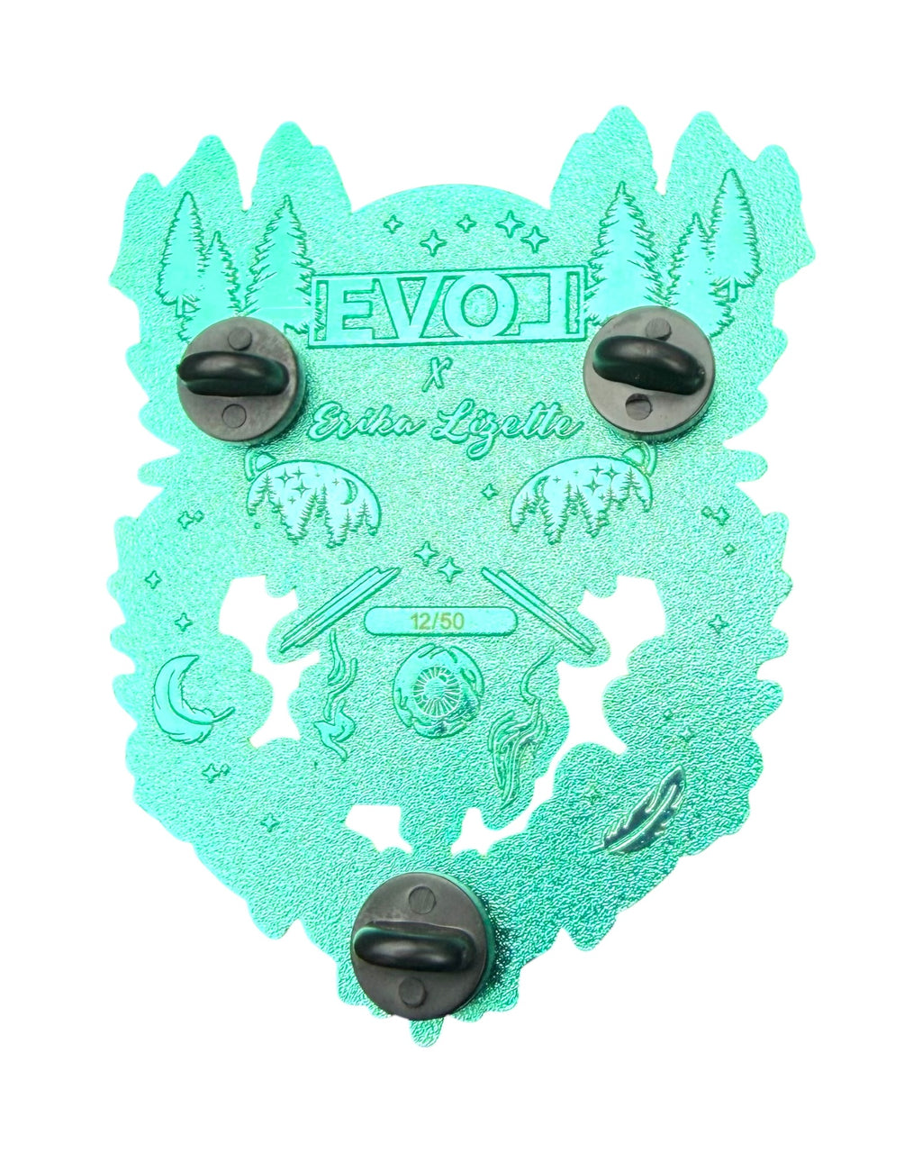 Midnight Guardian Pin - Green Anodized
