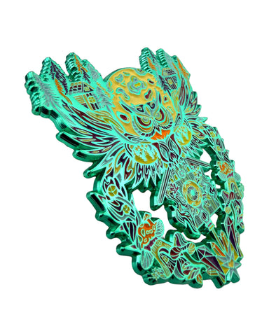Midnight Guardian Pin - Green Anodized